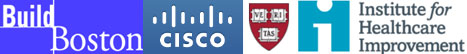 buildboston, cisco, harvard, Institute for Healthcare improvement logos