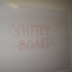 WhiteyBoard in the home office