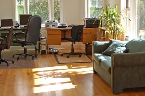 Living room and Home Office