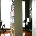 Home office bookcase room divider
