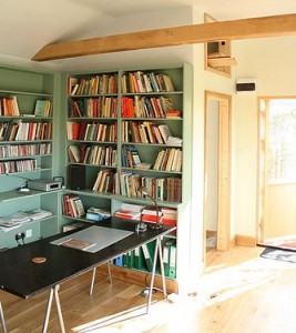 An inspiring home office in a former dining room