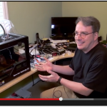 Linus Torvald home office, cluttered desk